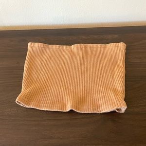 UO Beige Ripped Tube Top